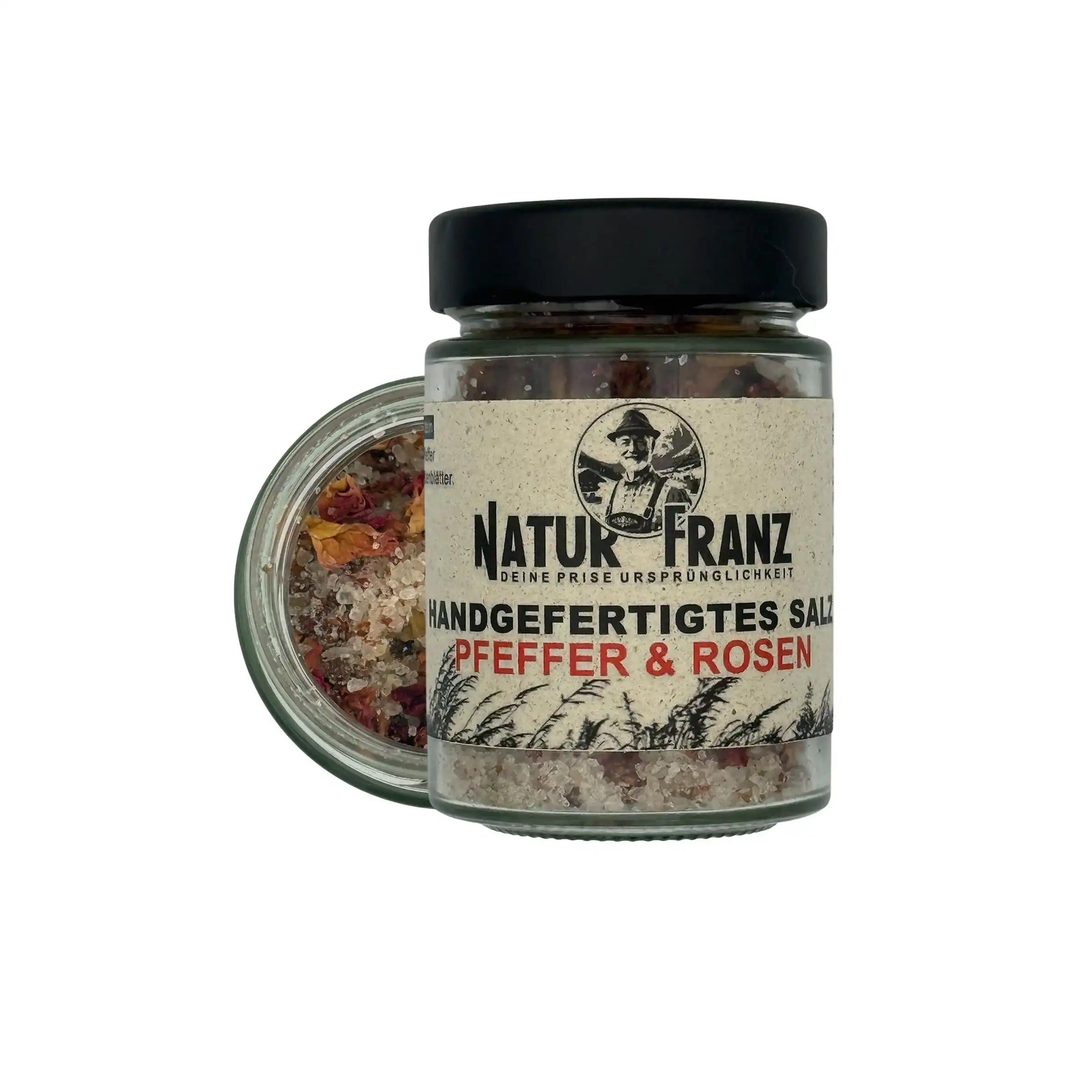 Rosen Und Pfeffer Salz Mit Rosa Pfeffer Und Rosenblüten Duft Für Besondere Gerichte Und Momente Der Liebe Zum Detail by Team NATURFRANZ