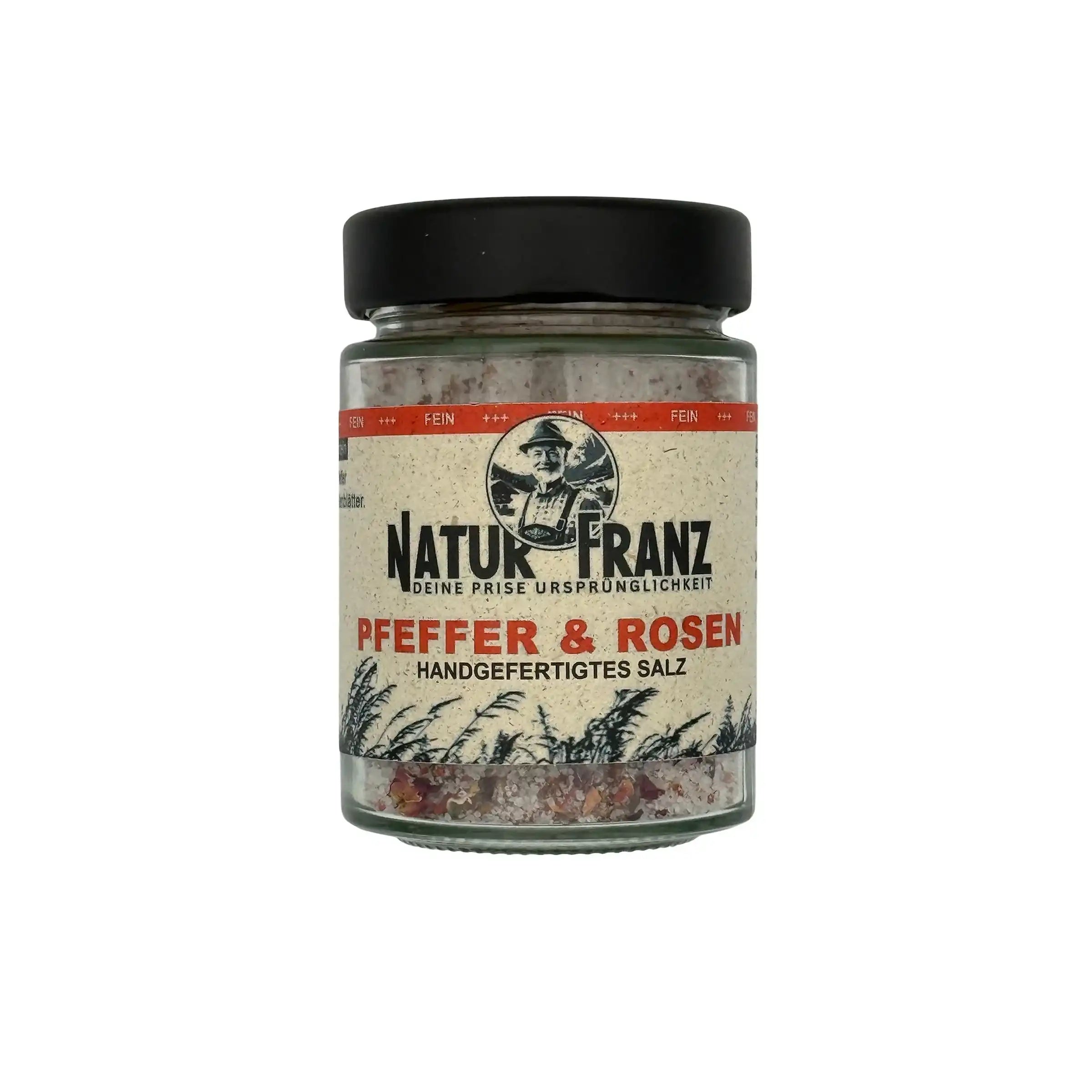 Pfeffer Rosen Mit Feinem Meersalz Und Rosenblüten Gourmet Salz Zum Verfeinern Von Käse Und Pasta by Team NATURFRANZ
