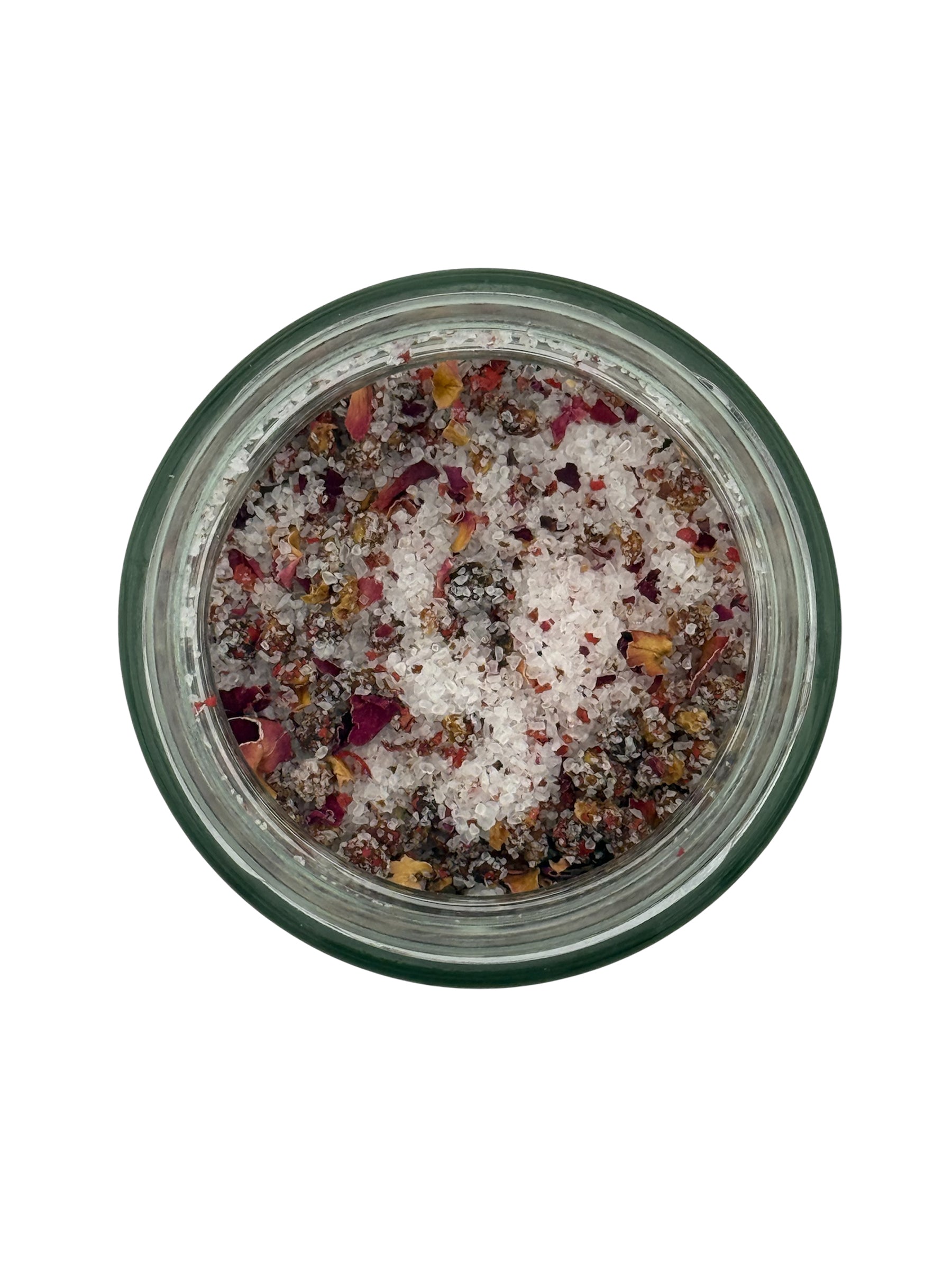 Pfeffer Rosen Mit Feinem Meersalz Und Rosenblüten Gourmet Salz Zum Verfeinern Von Käse Und Pasta