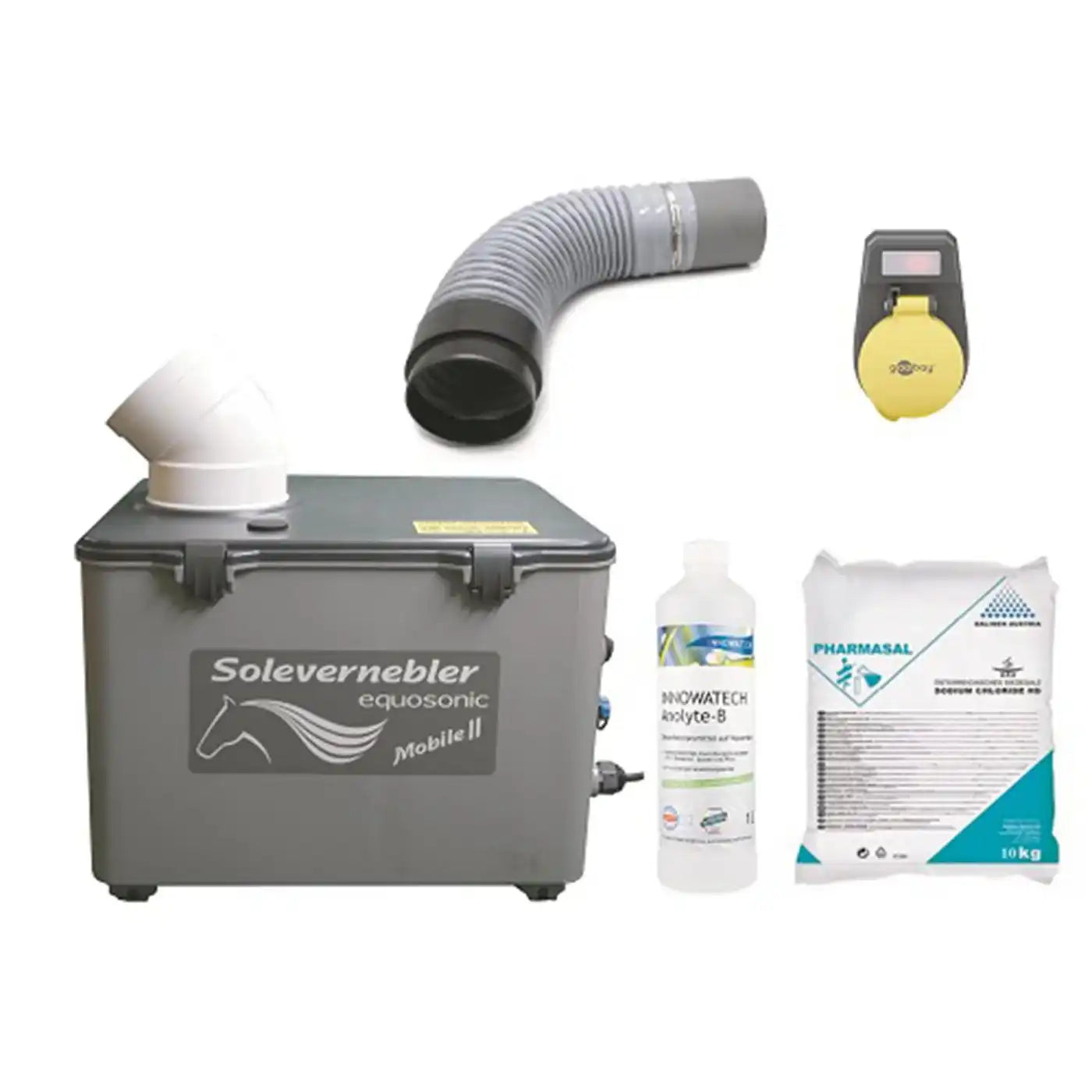 Sole Großraumvernebler Equosonic Mobile II 50ml/min Starter Paket by Medizintechnik Hartwig GmbH