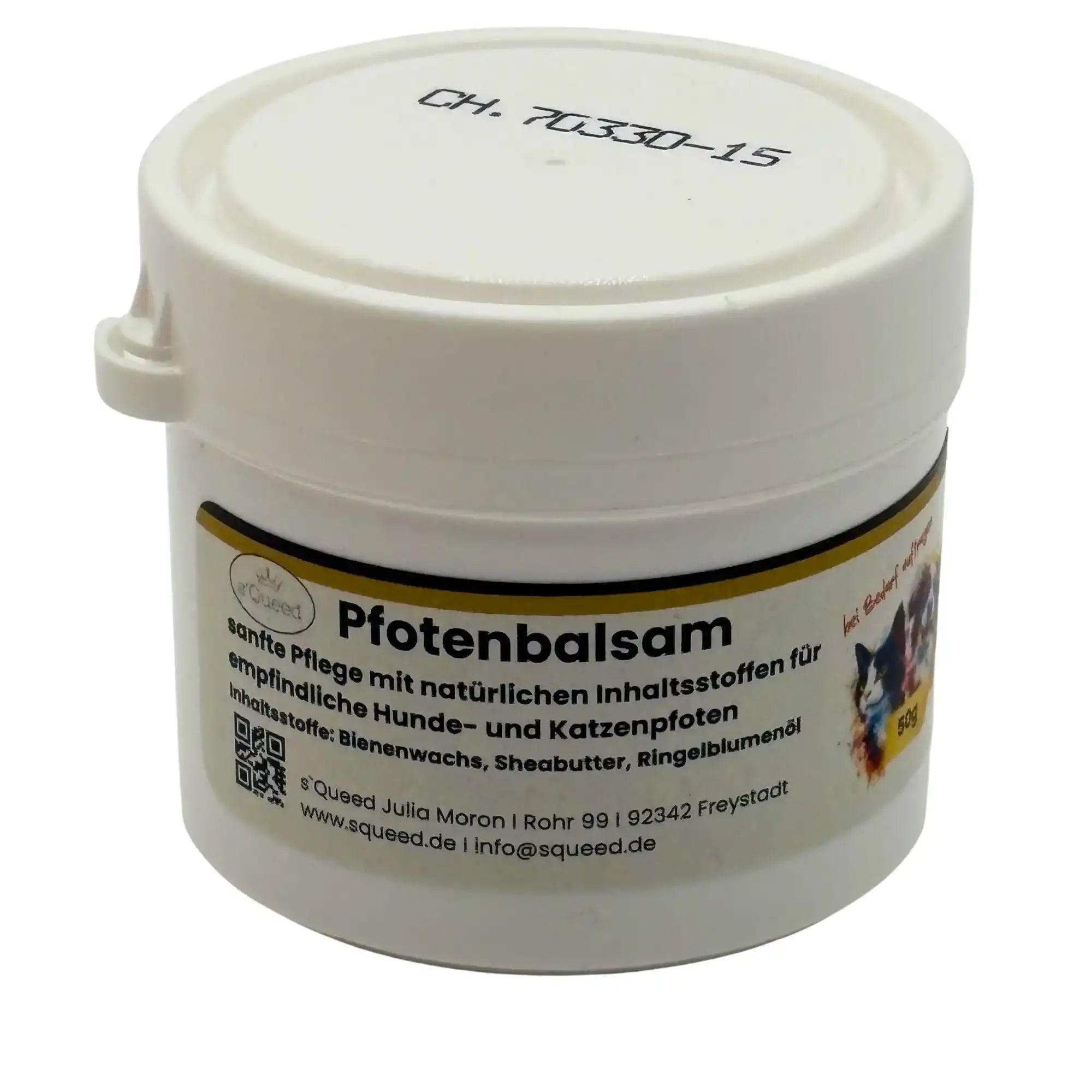 Pfotenbalsam Für Hunde Und Katzen Natürlicher Schutz Und Pflege 50 g Ganzjähriger Pfotenschutz Gegen Eis Und Hitze by s`Queed