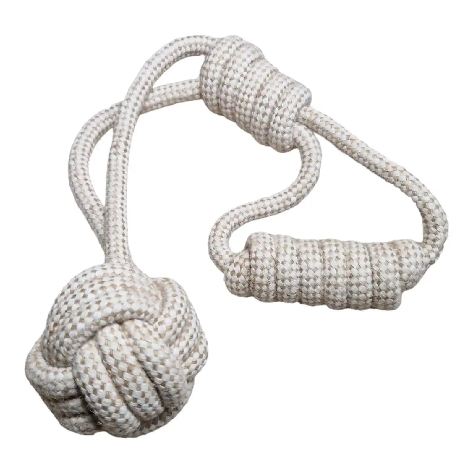 Tauseil Hundekauspielzeug aus Hanffasern und ungebleichter Baumwolle by Benny Burton