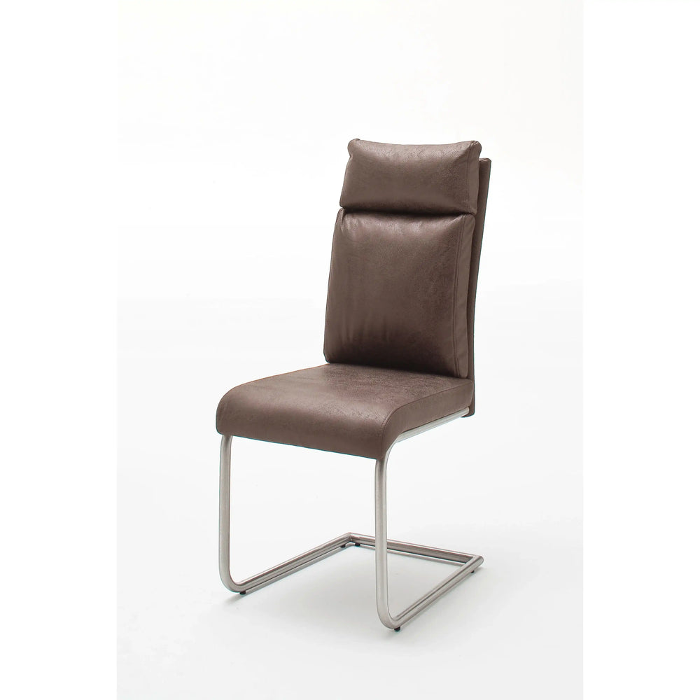 PIA Schwingstuhl Mit Griff 2er Set Antiklook Oder Chenille Optik Gestell Edelstahl Gebürstet