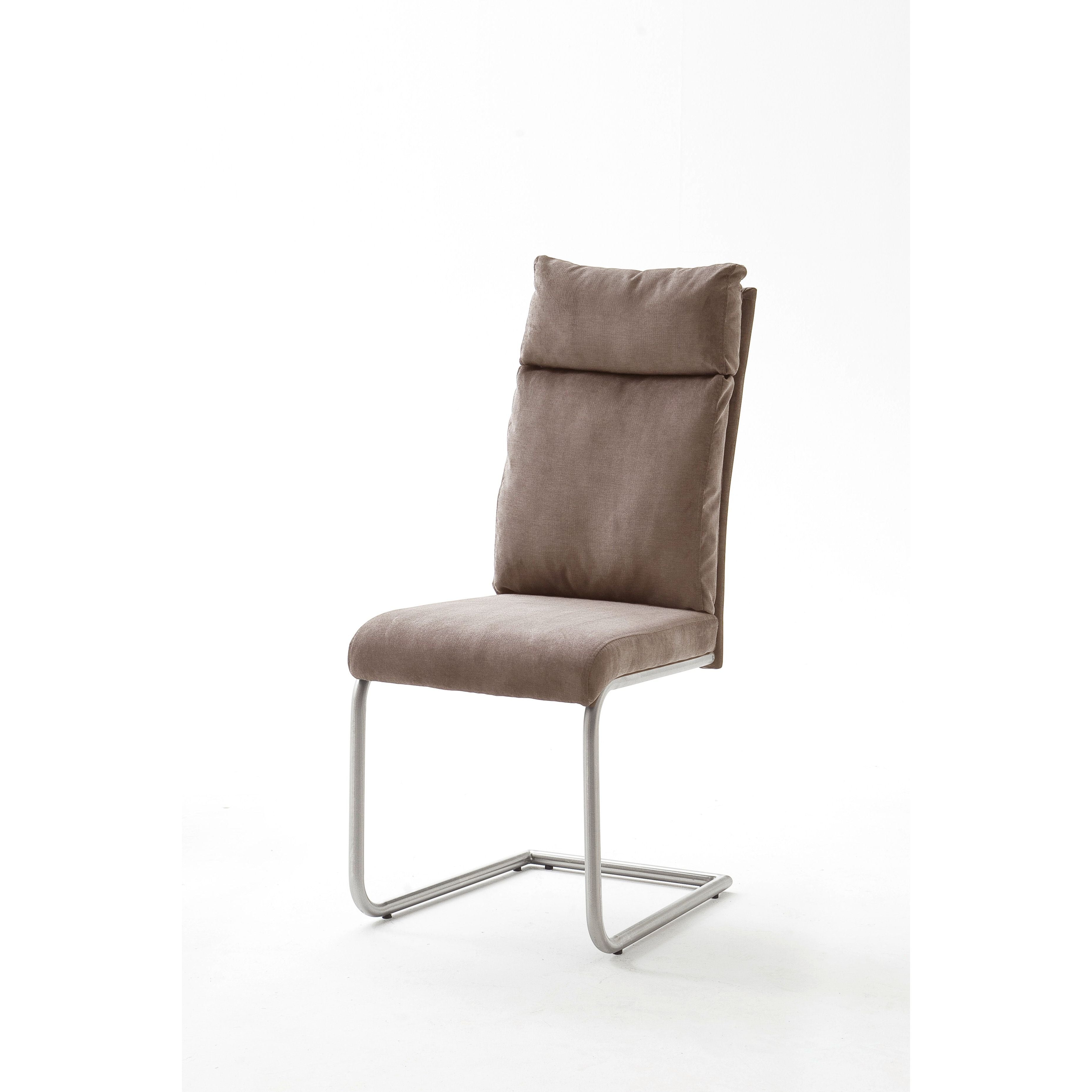 PIA Schwingstuhl Mit Griff 2er Set Antiklook Oder Chenille Optik Gestell Edelstahl Gebürstet