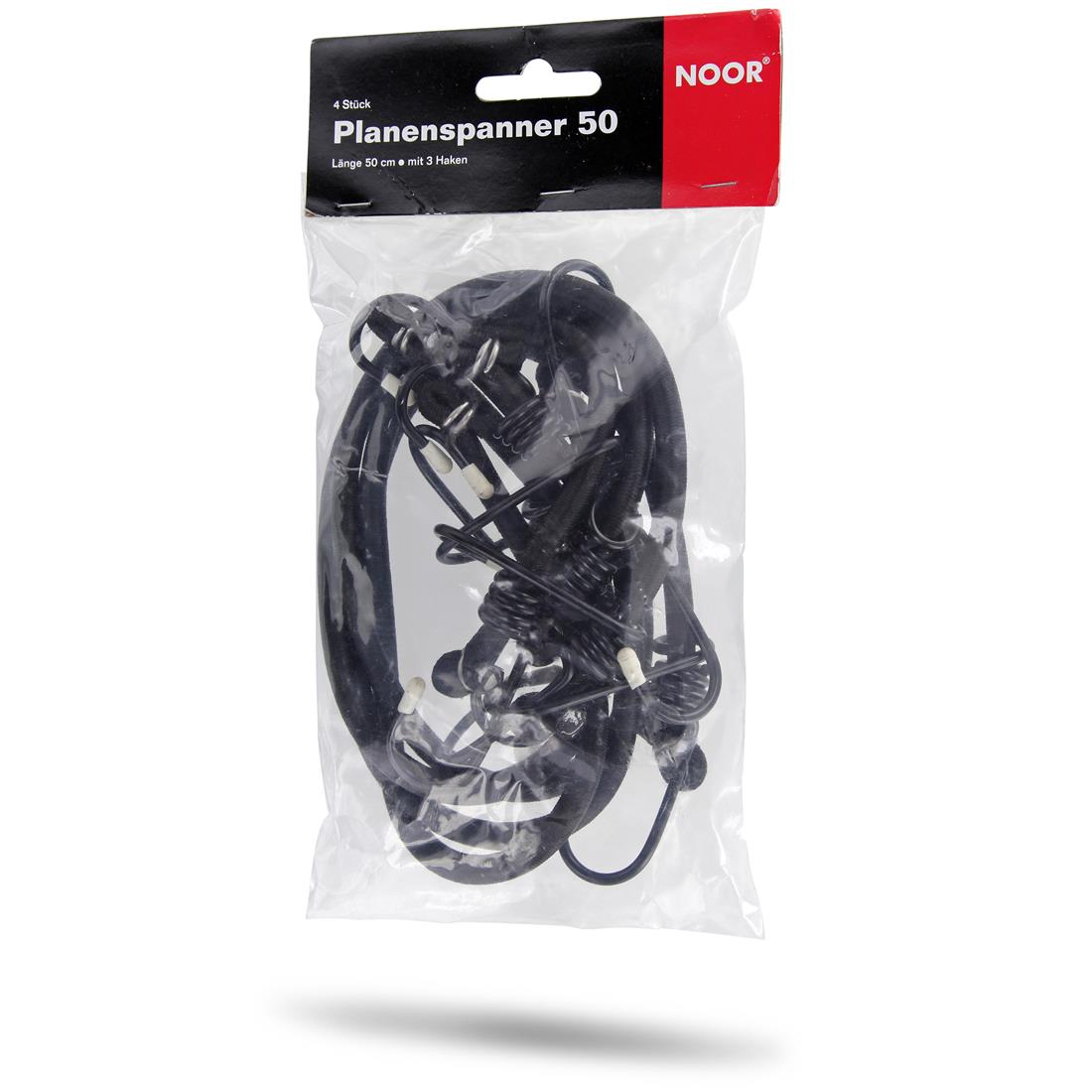 Planenspanner - je 3 Haken - 4er Set - Verschiedene Längen