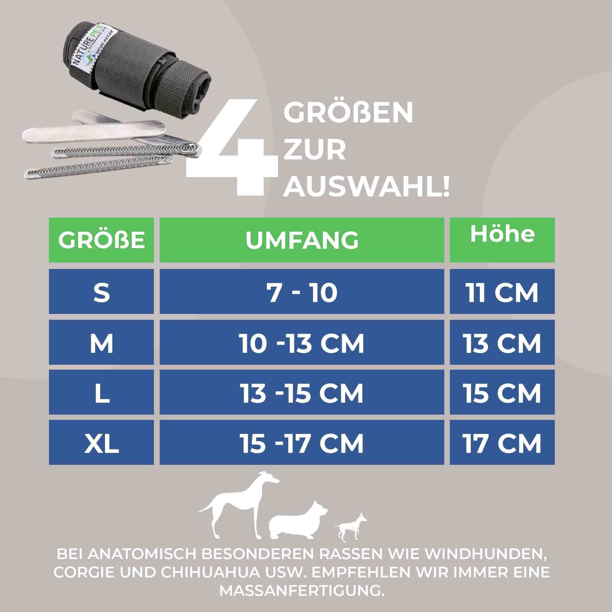 Stabilisierungs Handgelenkbandage für Hunde by Nature Pet