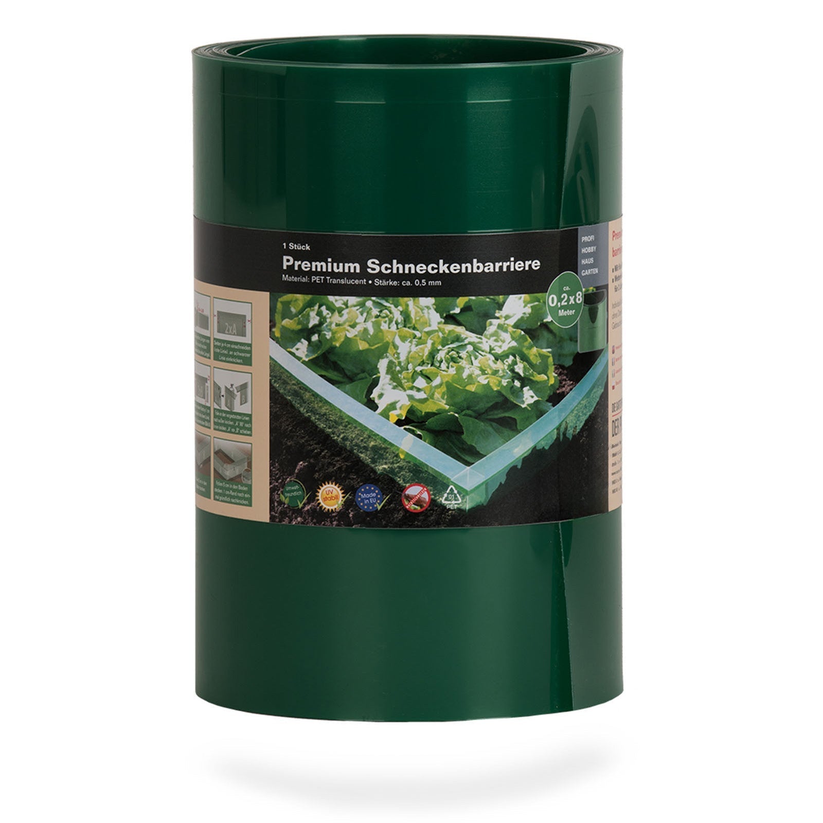 Premium Schneckenbarriere - 0,2x8 m