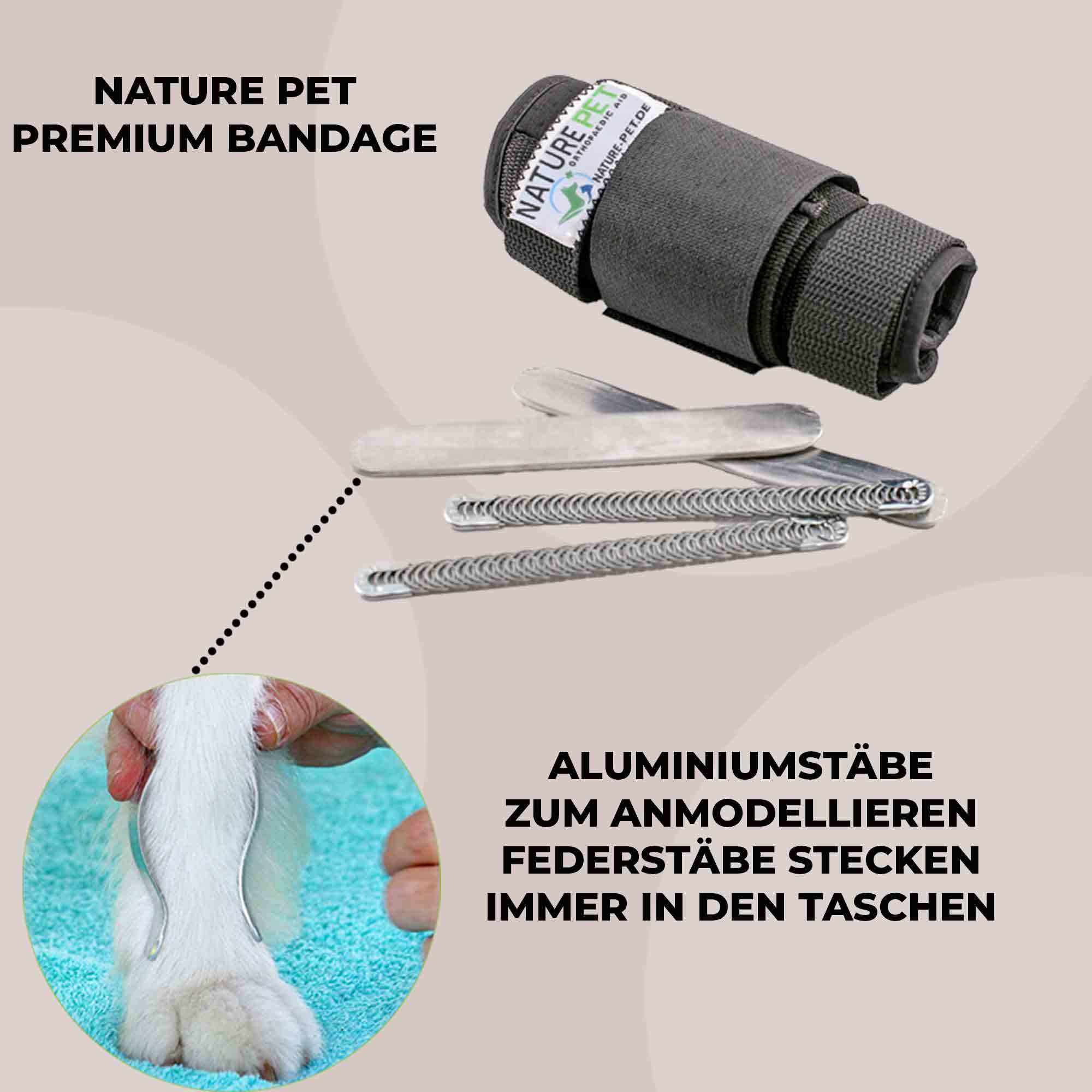 Stabilisierungs Handgelenkbandage für Hunde by Nature Pet