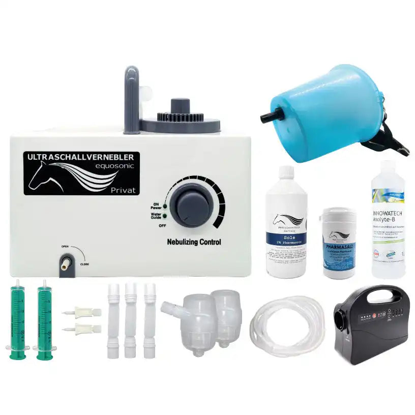 Equosonic Privat Starter Paket mit zusätzlicher Powerbank für den Betrieb ohne Stromanschluss by Medizintechnik Hartwig GmbH