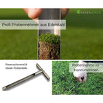 Probennehmer / Bodenstecher aus Edelstahl - für Rasen und Golfgreens