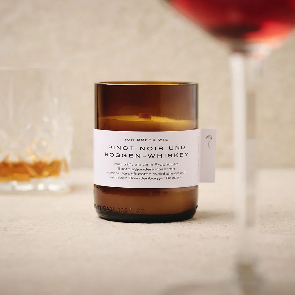 Kerze - "Pinot Noir & Roggen-Whiskey" - Duft - DUFTE - 140g