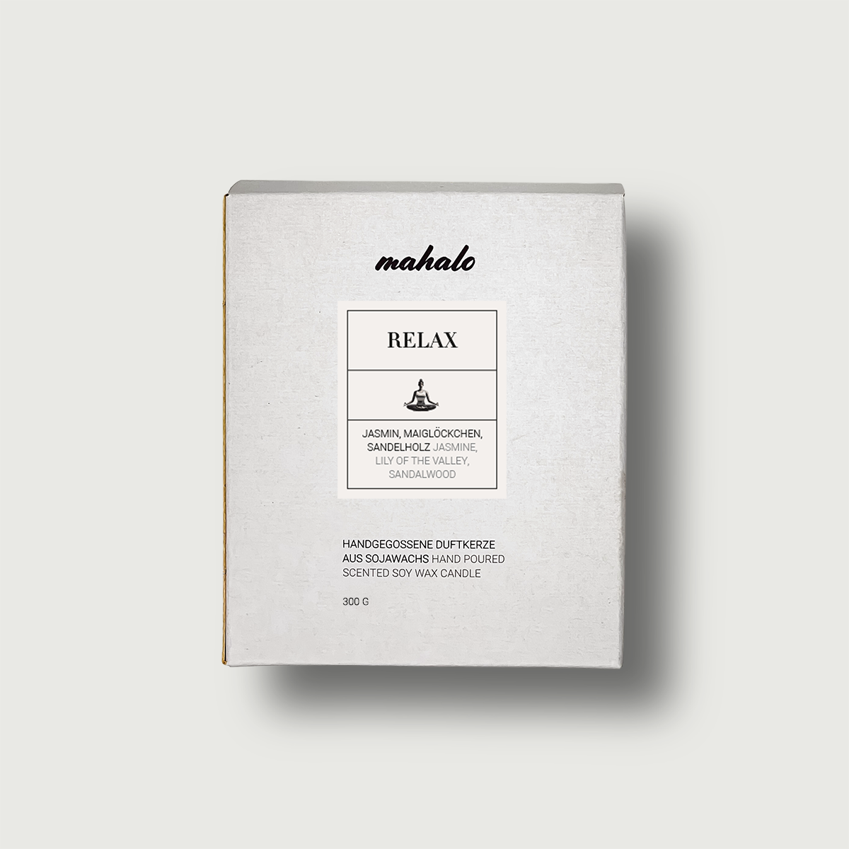 Relax Duftkerze Jasmin Maiglöckchen Sandelholz Spa Atmosphäre 200 g Brenndauer 40+ Std Oder 300 g 60+ Std