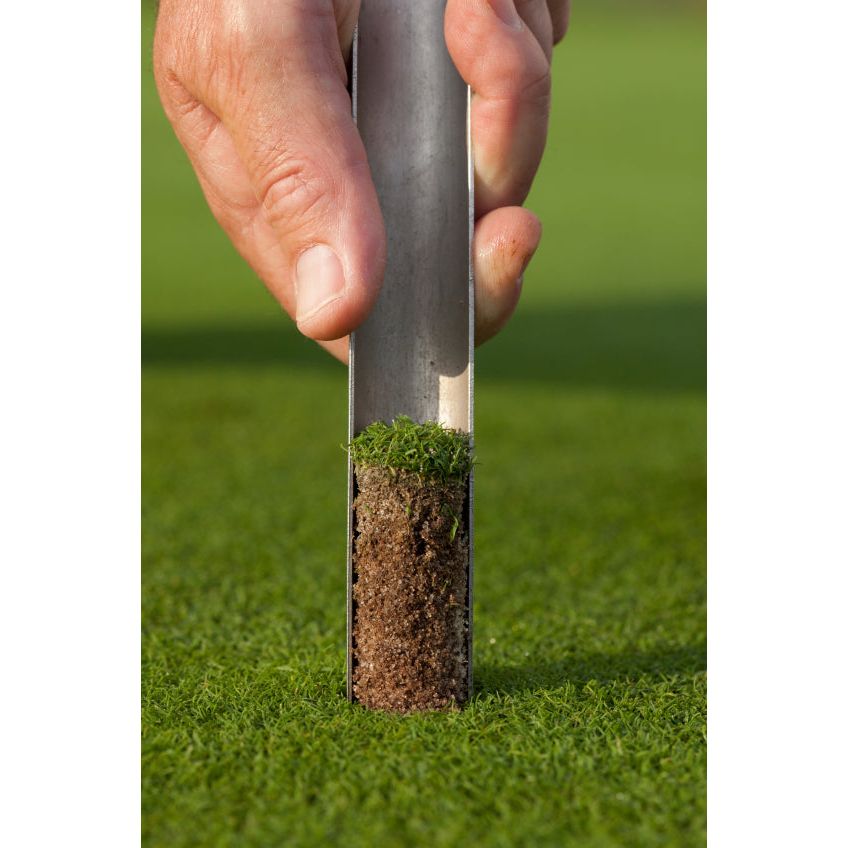Probennehmer / Bodenstecher aus Edelstahl - für Rasen und Golfgreens