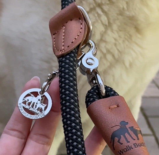 Reflektionsleine GLOW stark reflektierend mit Handschlaufe und vegan