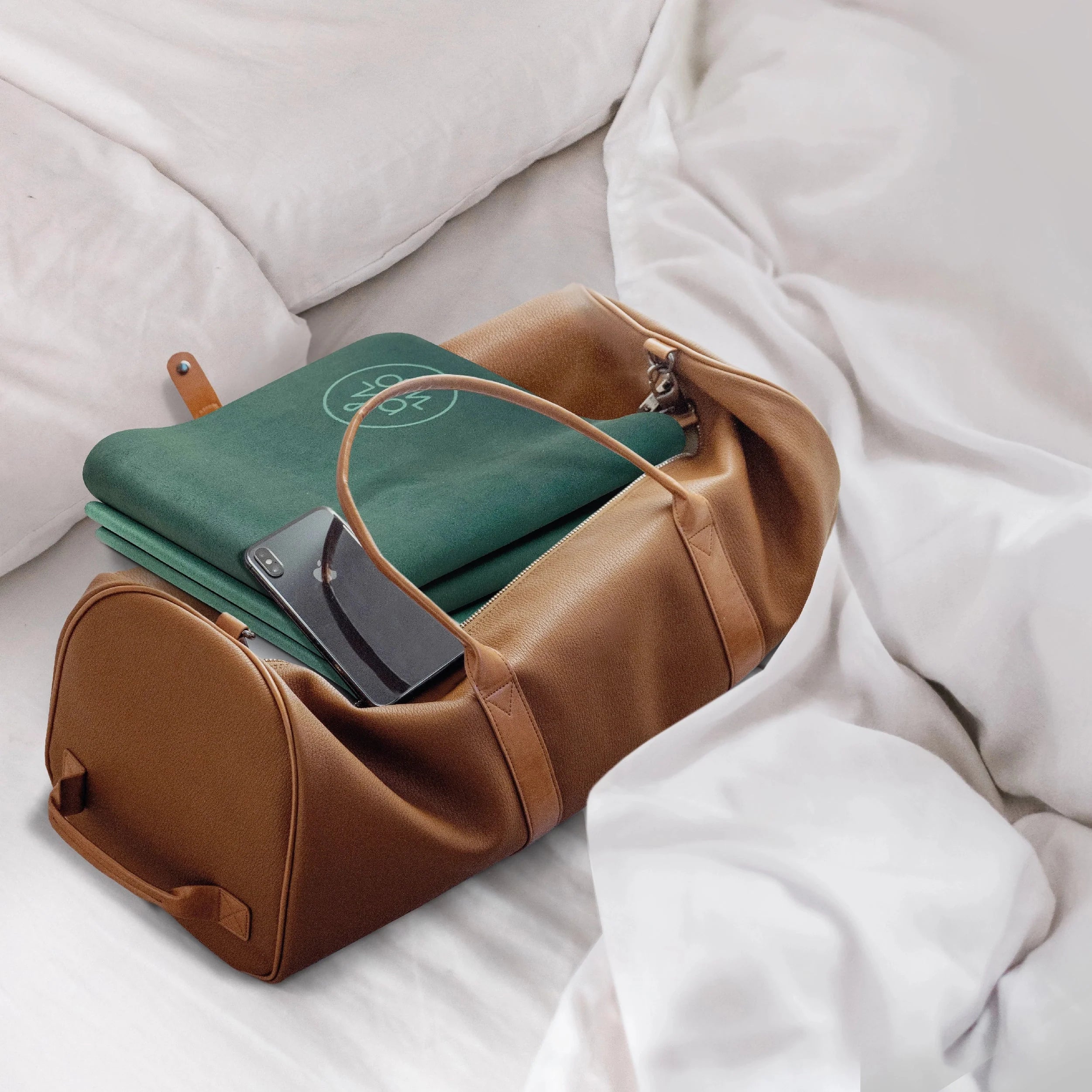 OM YA Design Travel Yogamatte Moraine Forest Leicht Und Kompakt Für Unterwegs Und Reisen