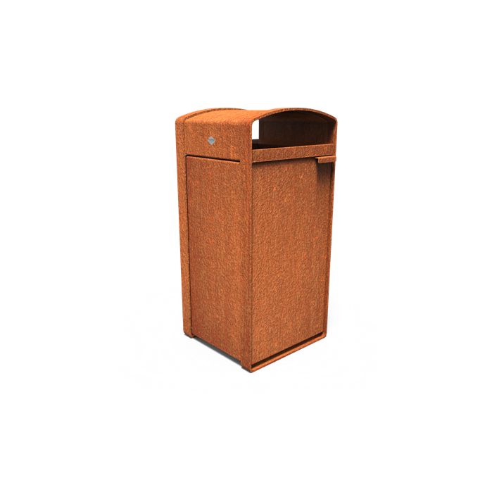 Cortenstahl Abfallbehälter STORR standard