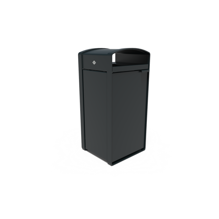 Beschichteter Stahl Abfallbehälter STORR standard