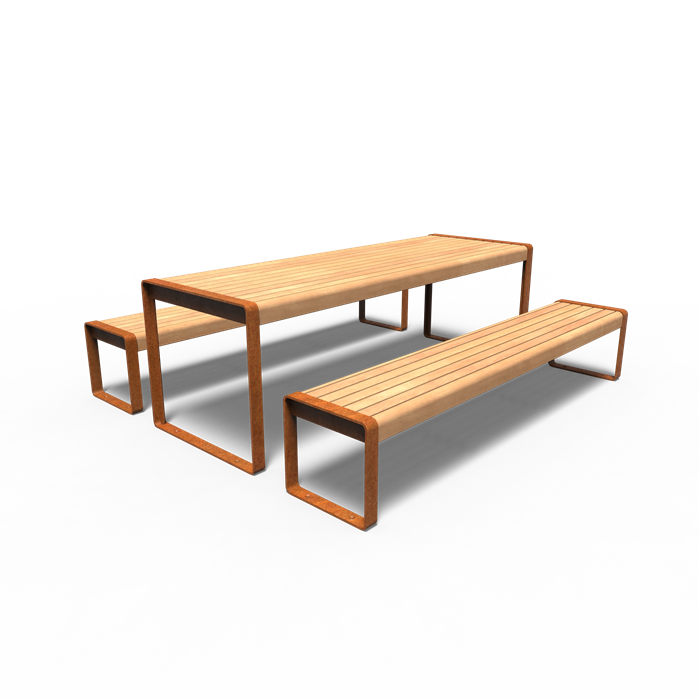 Cortenstahl Picknick Sets STORR Picknick Set