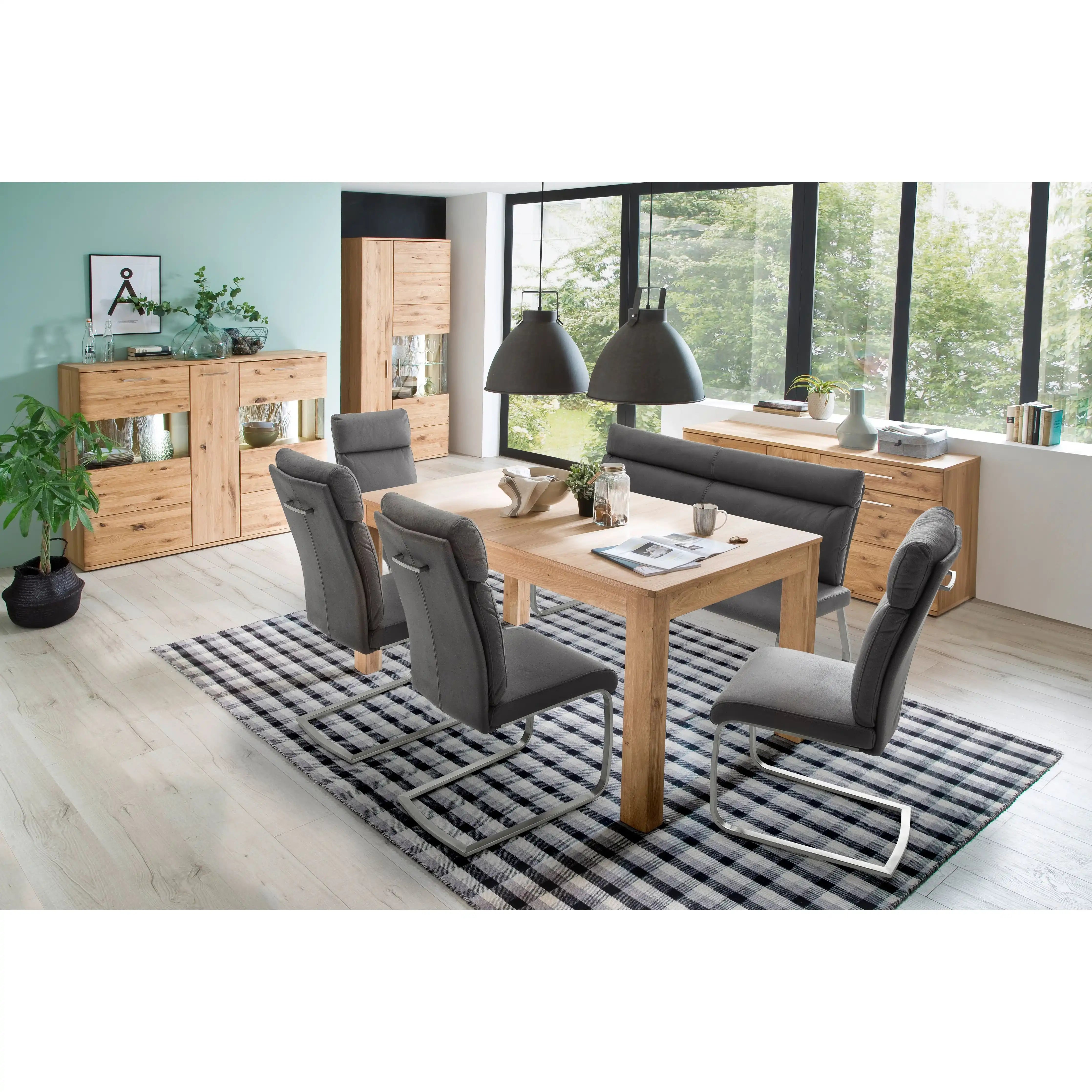 RABEA Bank Antiklook 100 Polyester Sitzbank Edelstahlgestell 160x180 CM Traglast