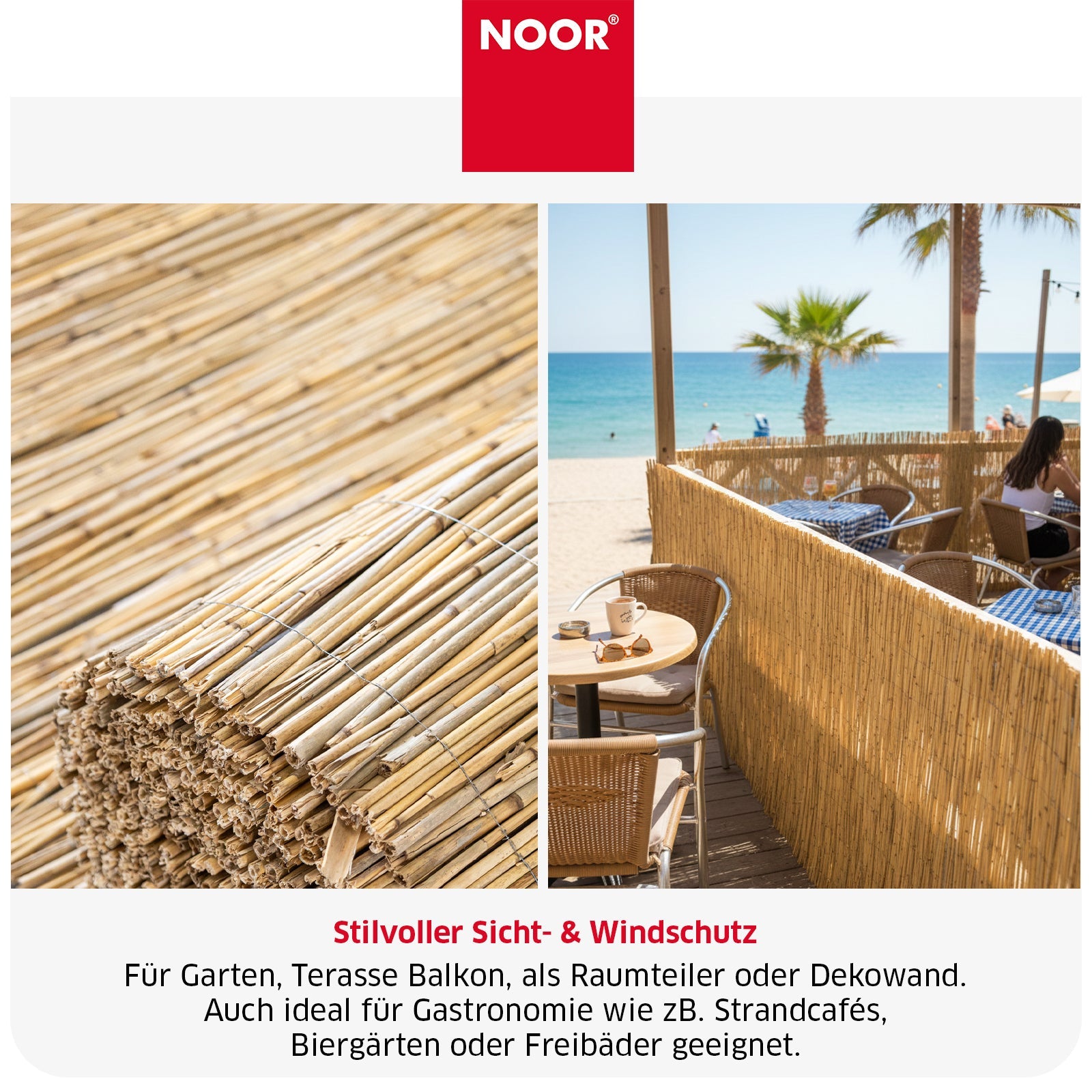 Schilfrohrmatte St. Tropez - Verschiedene Größen