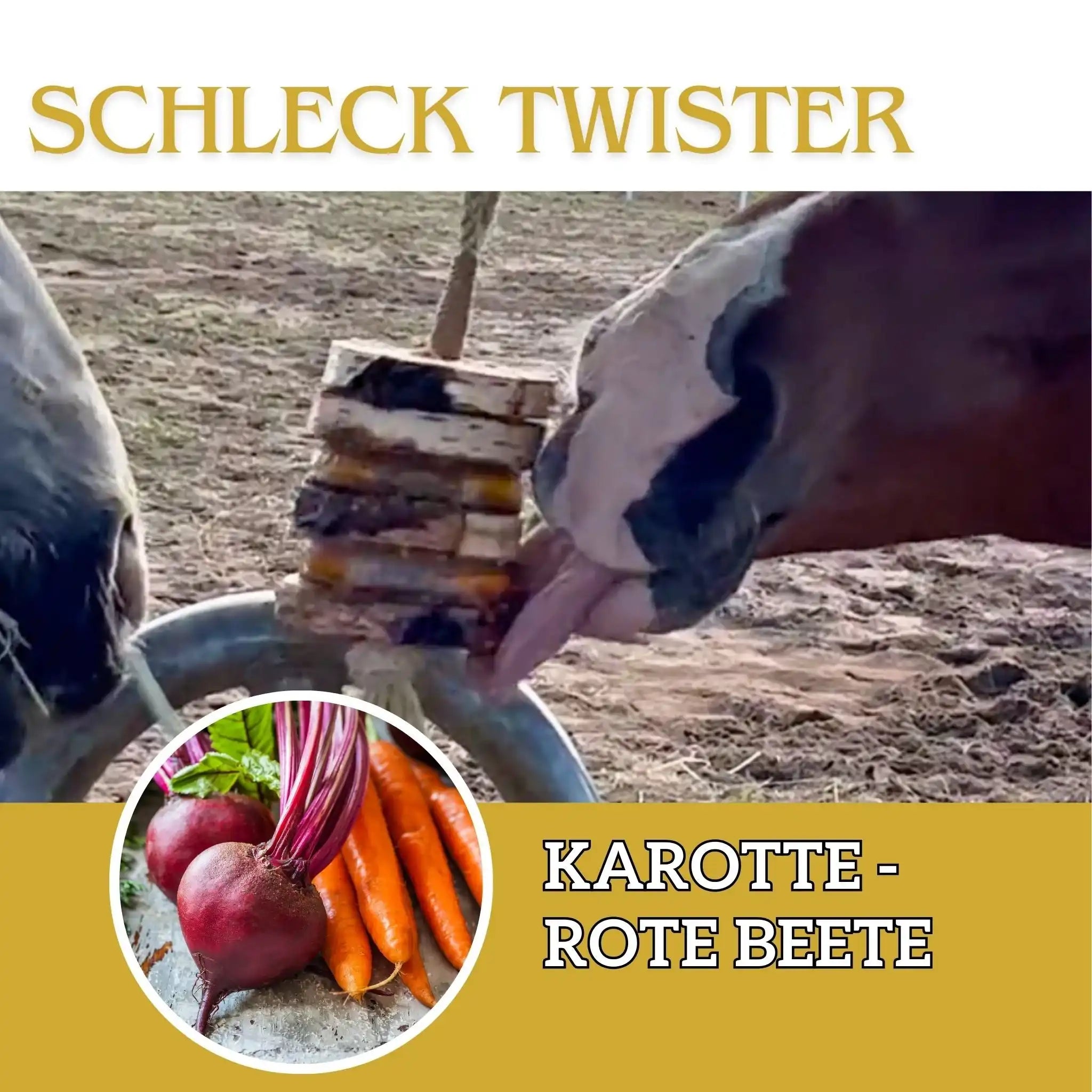 Schleck Twister Pferde Spielzeug Set Mit Birkenholzhalterung Und Zwei Auswechselbaren Schleck Twister Scheiben by s`Queed
