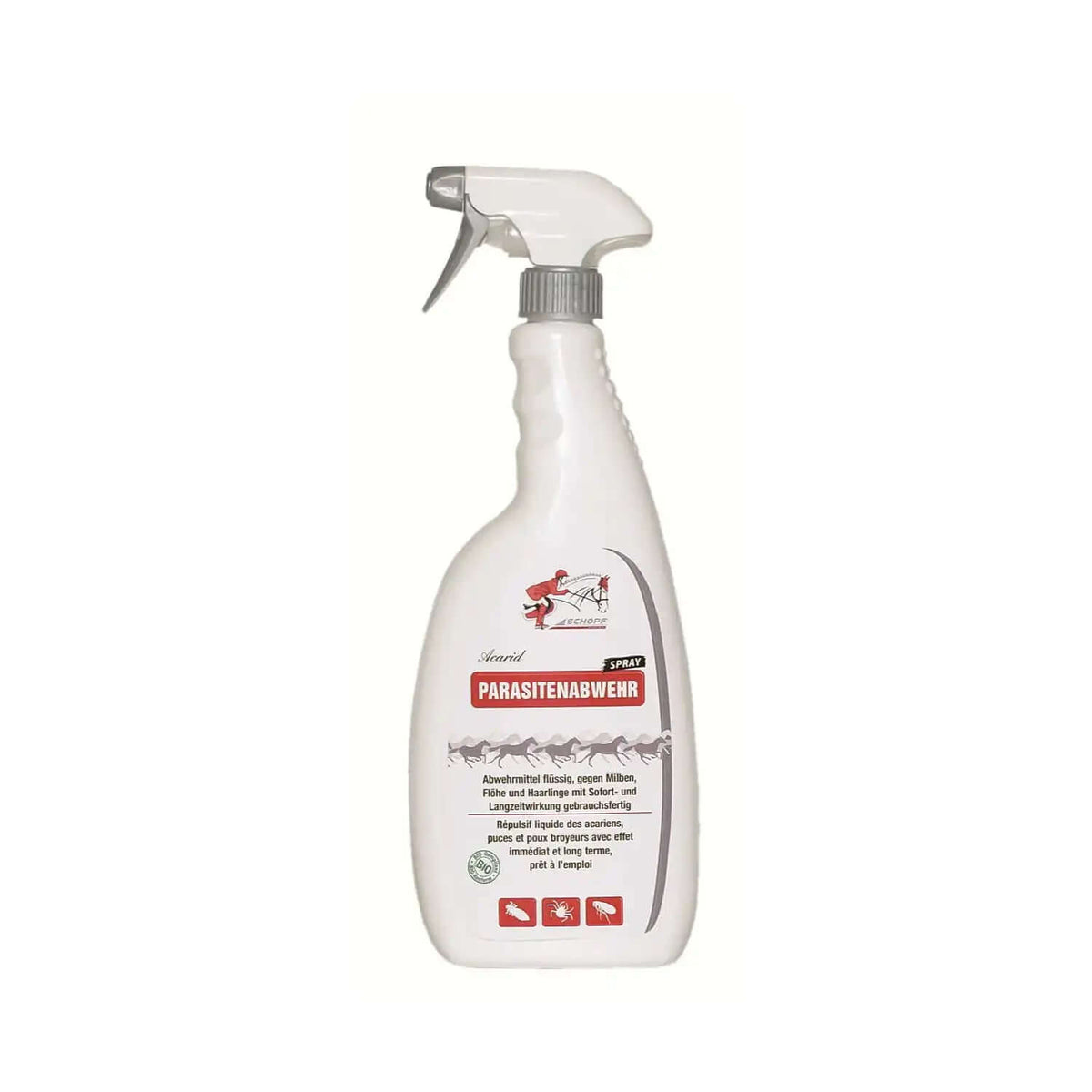 Schopf Riders Acarid Parasitenabwehr 500 ml - Geraniol-Wirkung gegen Milben Flöhe - Langzeit-Schutz!