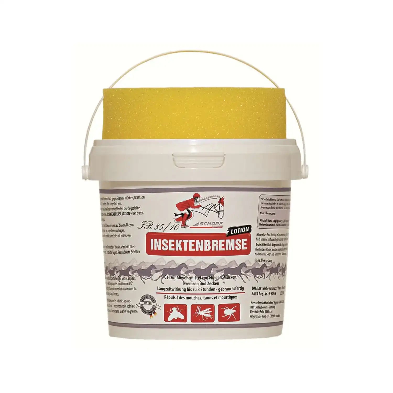 Schopf Insektenbremse Lotion Pferde 750 Ml Mit Schwamm Gegen Fliegen Mücken Bremsen Zecken by Schopf Riders