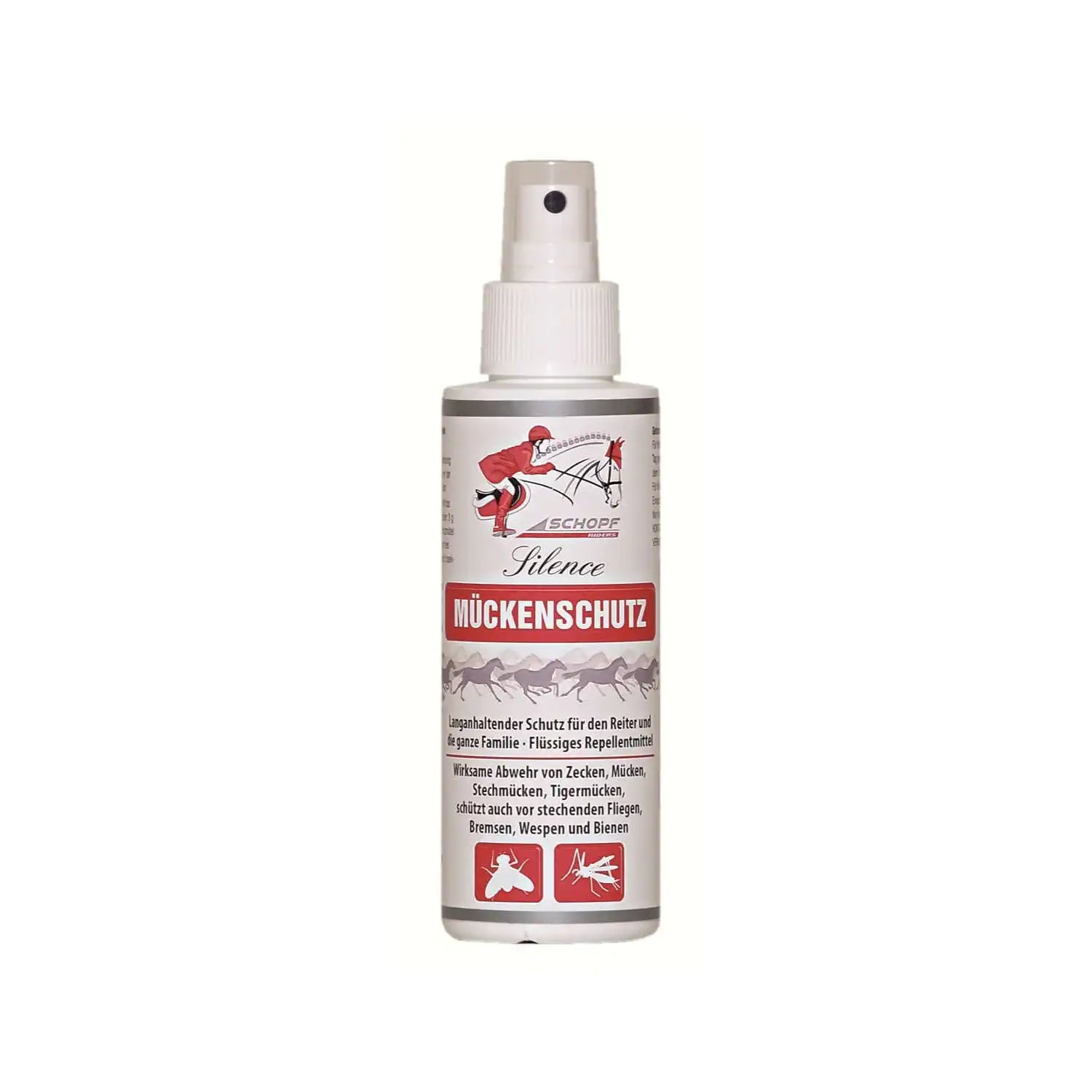 Schopf Silence Mückenschutz Spray 100ml Langanhaltender Hautpflegender Repellent Effekt mit Angenehmem Duft by Schopf Riders