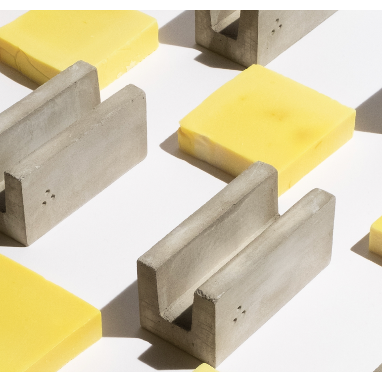 Seifenhalter Offenporigem Beton Block Holder Naturseife Hamburg Töpferei UnikatsX