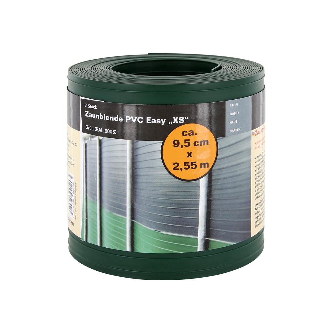 Sichtschutzstreifen PVC Easy - 9,5 cm x 2,55 m - 2 Stück