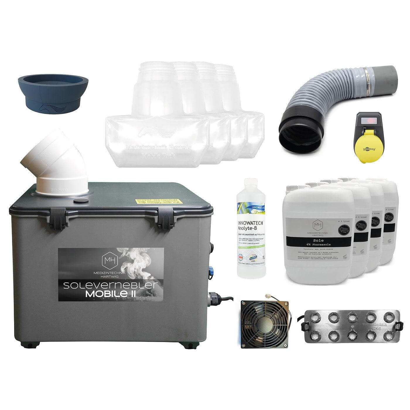 Sole Großraumvernebler Mobile II 50ml/min Starter Paket für Salzspielplätze und Salzgrotten by Medizintechnik Hartwig GmbH