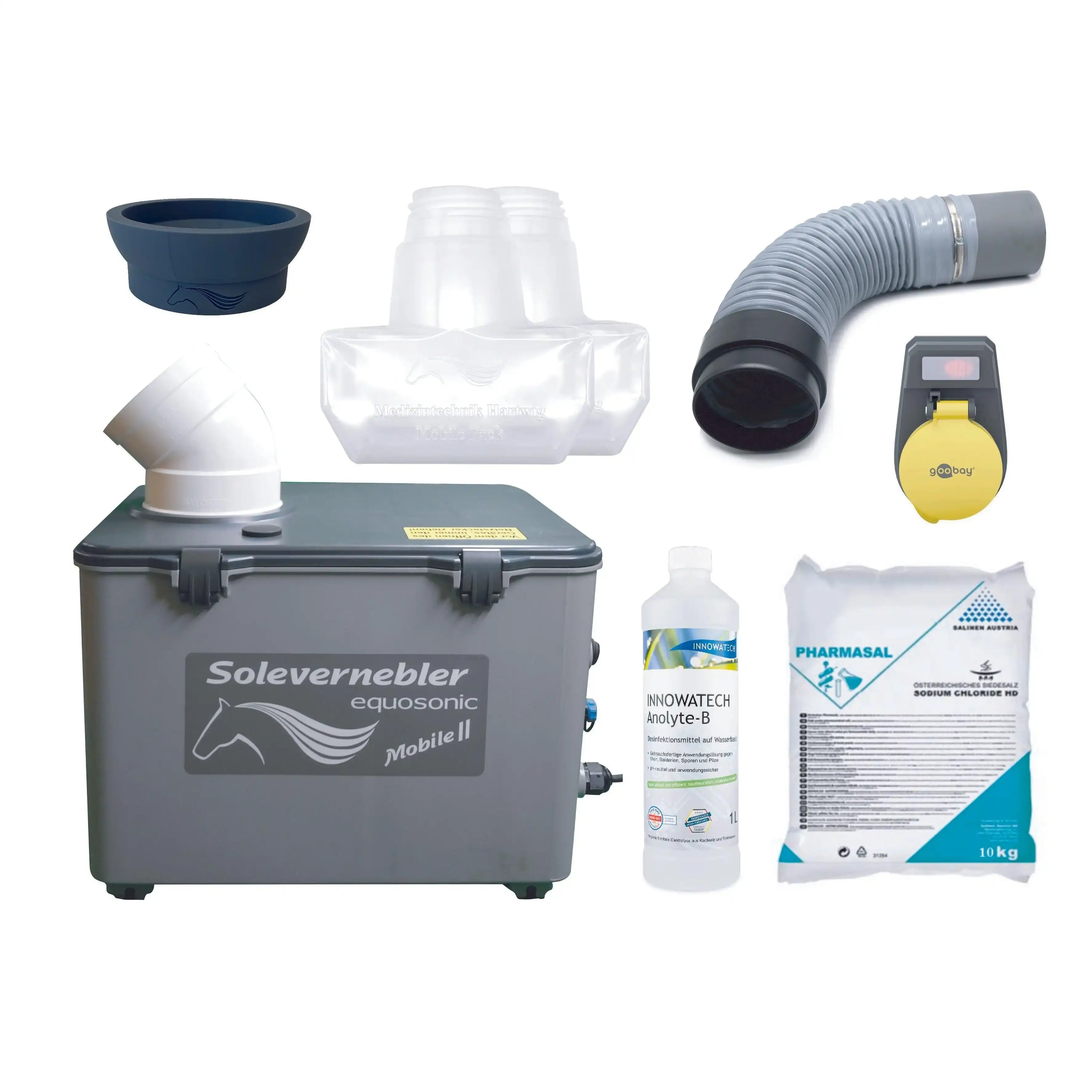 Sole Großraumvernebler Equosonic Mobile II 50ml/min Starter Paket by Medizintechnik Hartwig GmbH