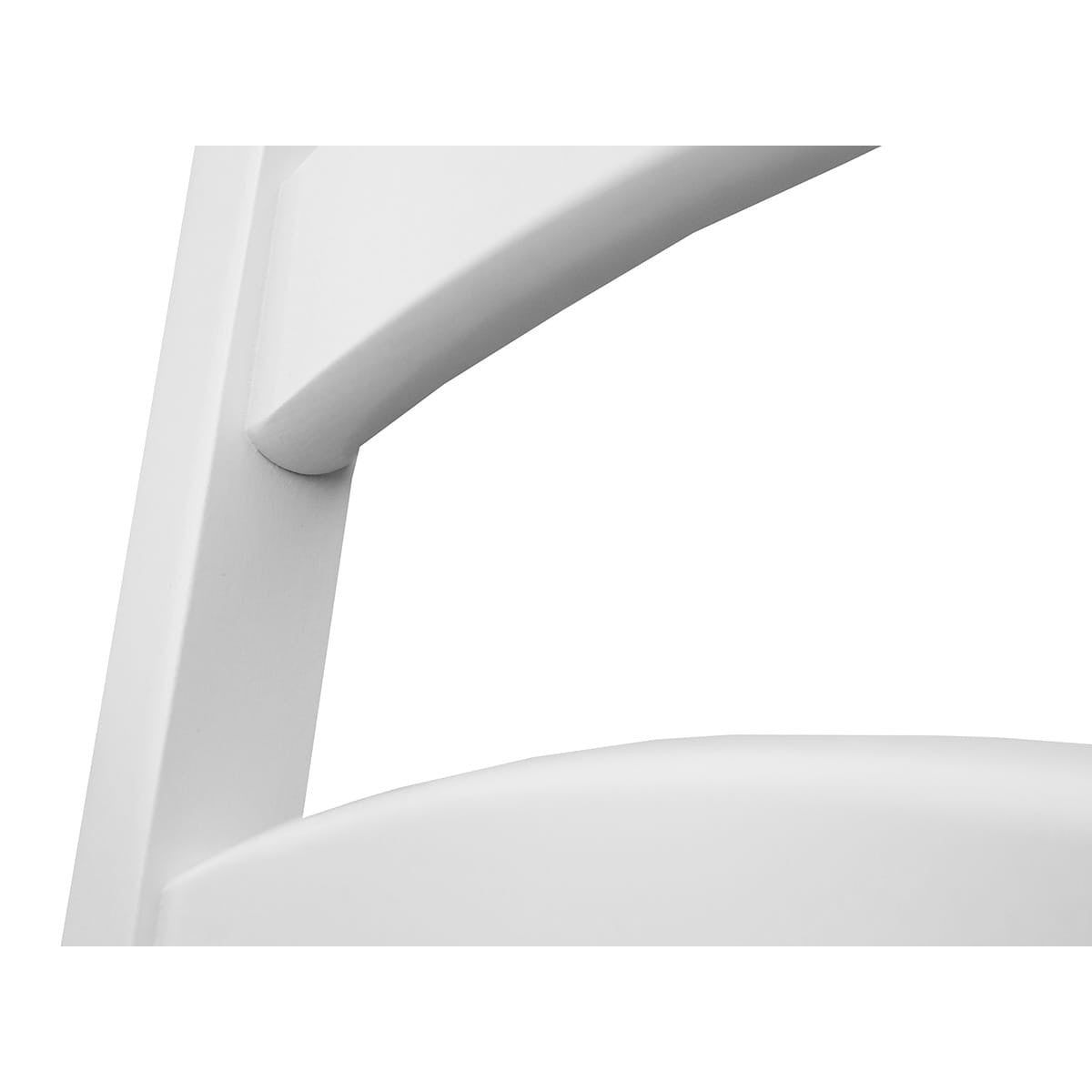 Bologna Elegante Massivholz Stuhl 01 | Farbe Weiß - Eiche