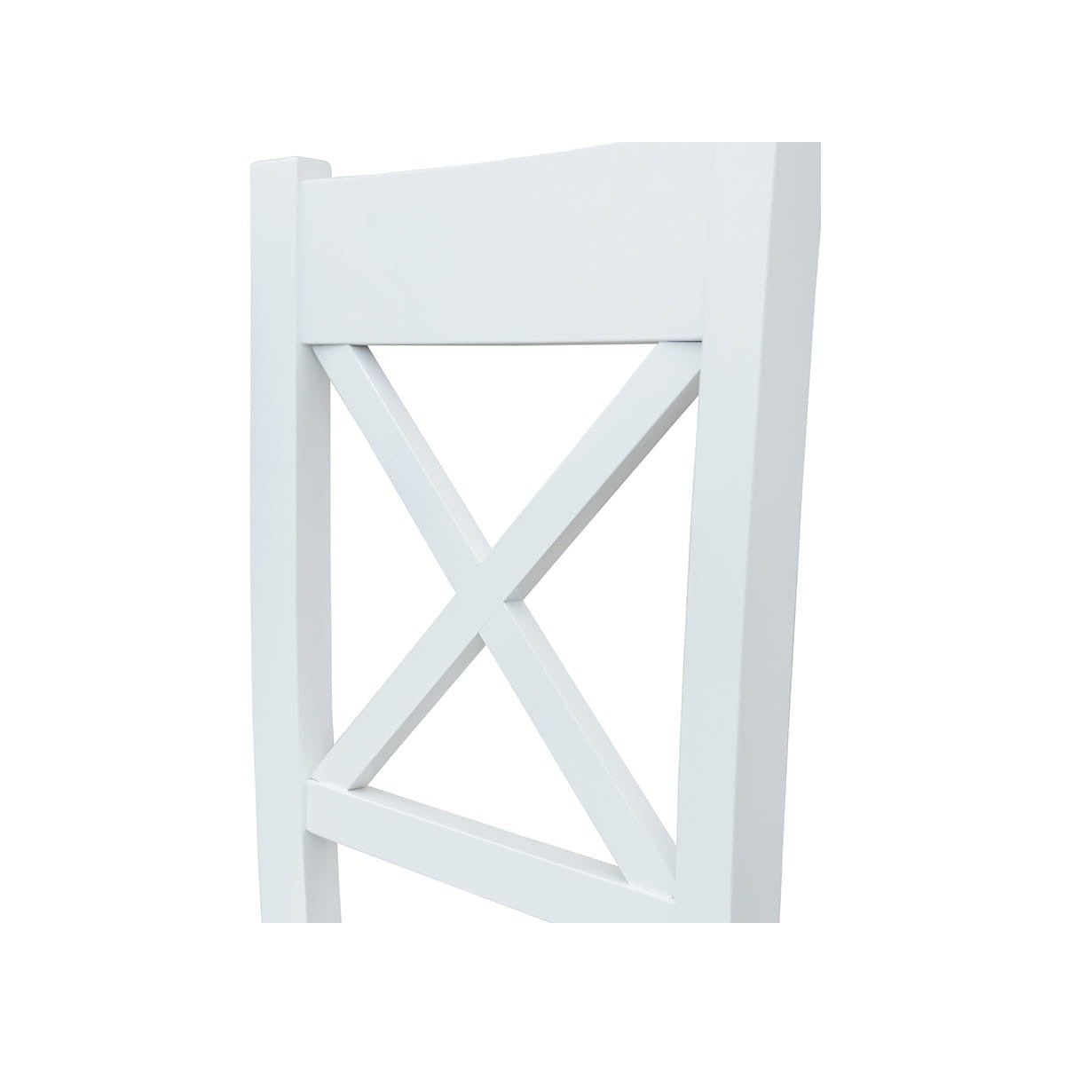 Bologna Elegante Massivholz Stuhl 22 | Farbe weiß