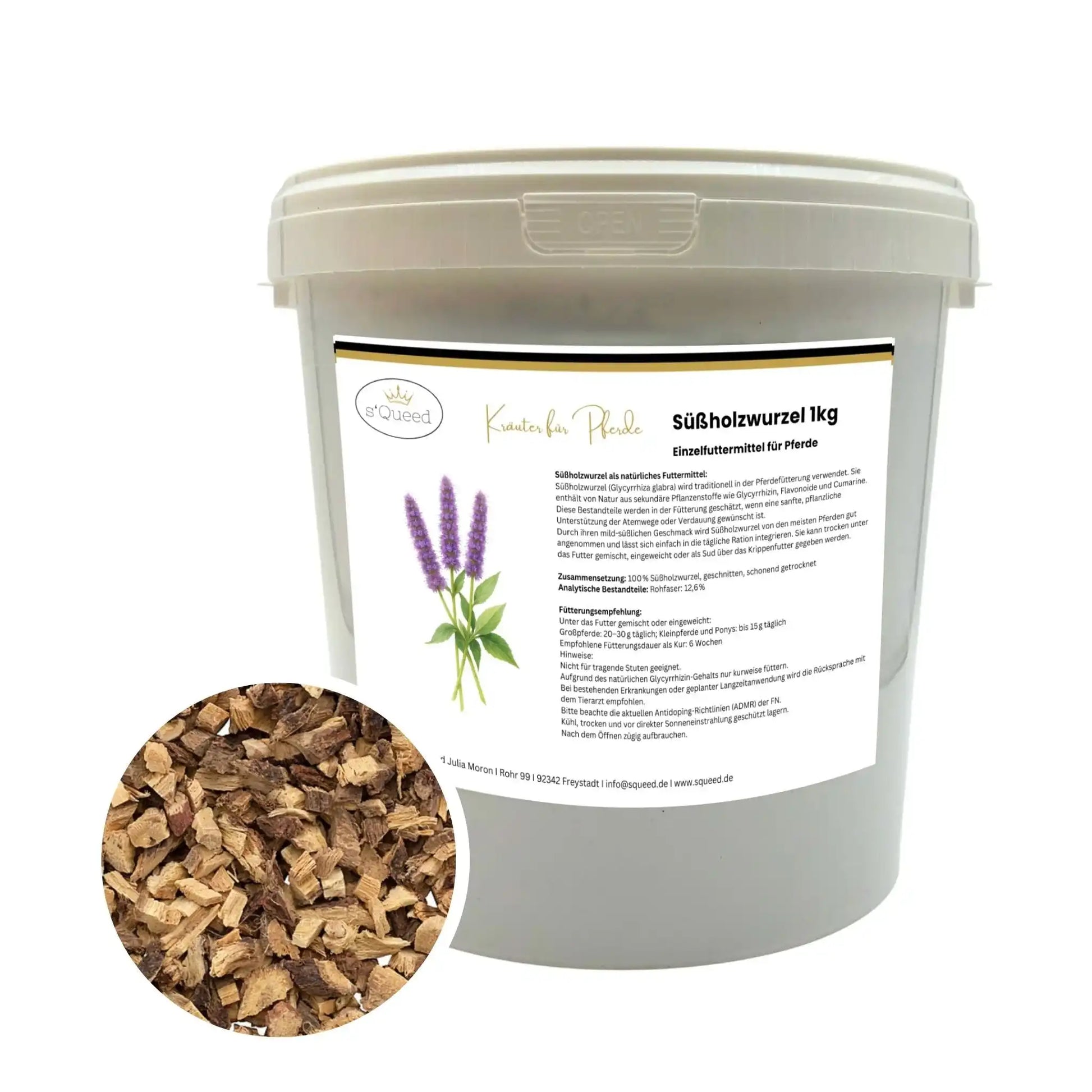 Süßholzwurzel Für Pferde Pflanzliche Ergänzung Zur Unterstützung Von Atemwegen Und Verdauung 1kg by s`Queed