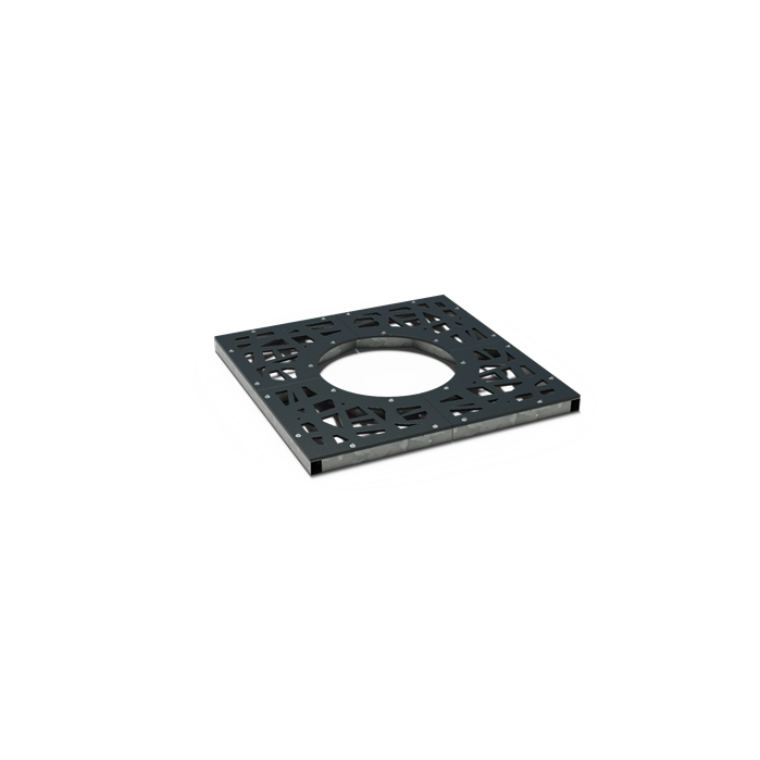 Beschichteter Stahl Baumroste und Baumschutz Baumroste Quadratisch 980