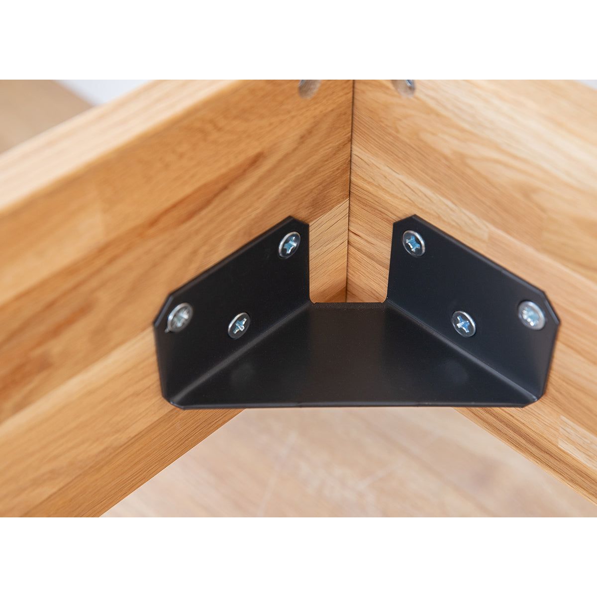 Turin Massivholz Eichenbett 140-180cm mit Holzbeinen und doppelter Rückenlehne