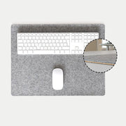 Schreibtischunterlage aus Filz und Kork | 38 x 50cm | hellgrau