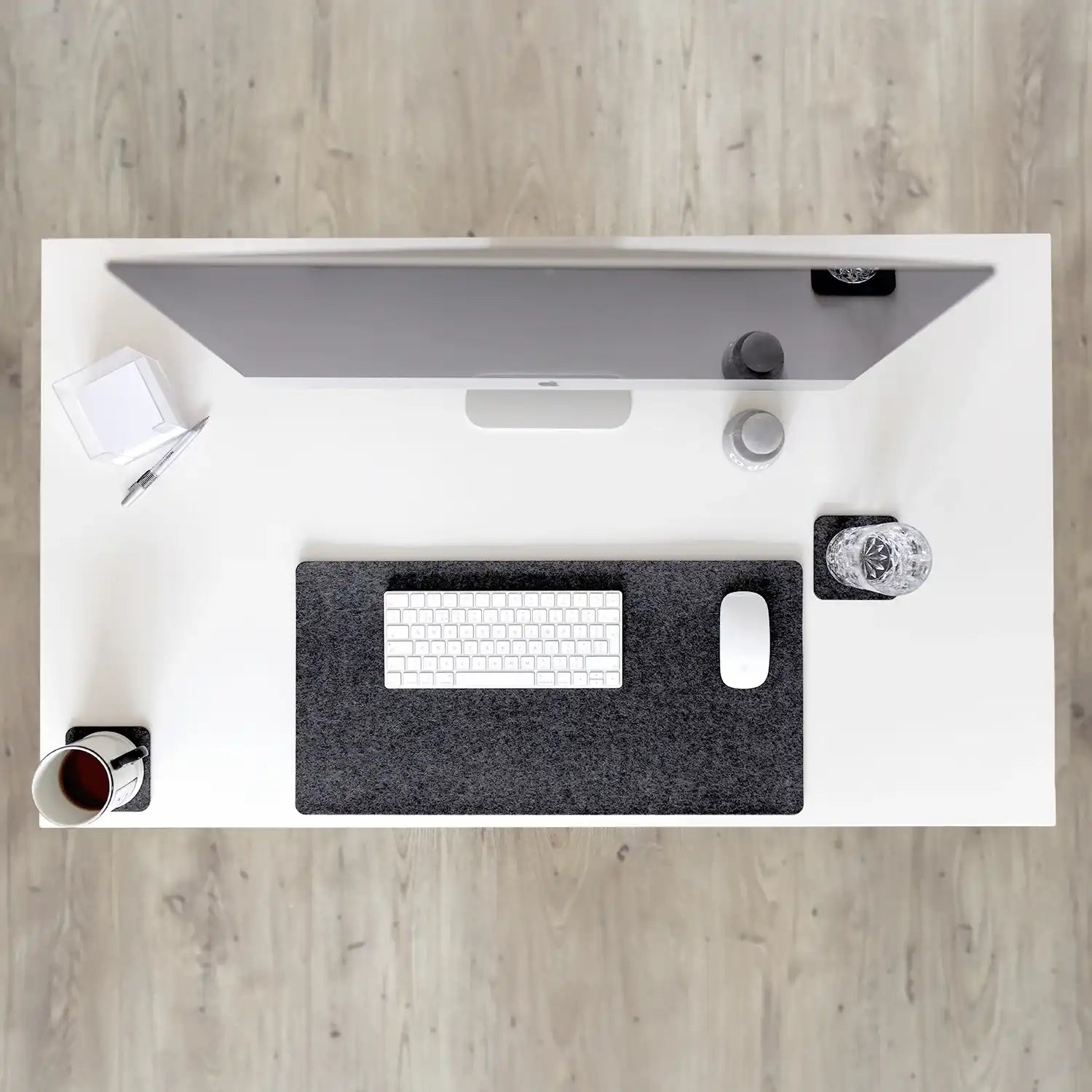 Schreibtischunterlage aus Filz und Kork | 45 x 65 cm | anthrazit