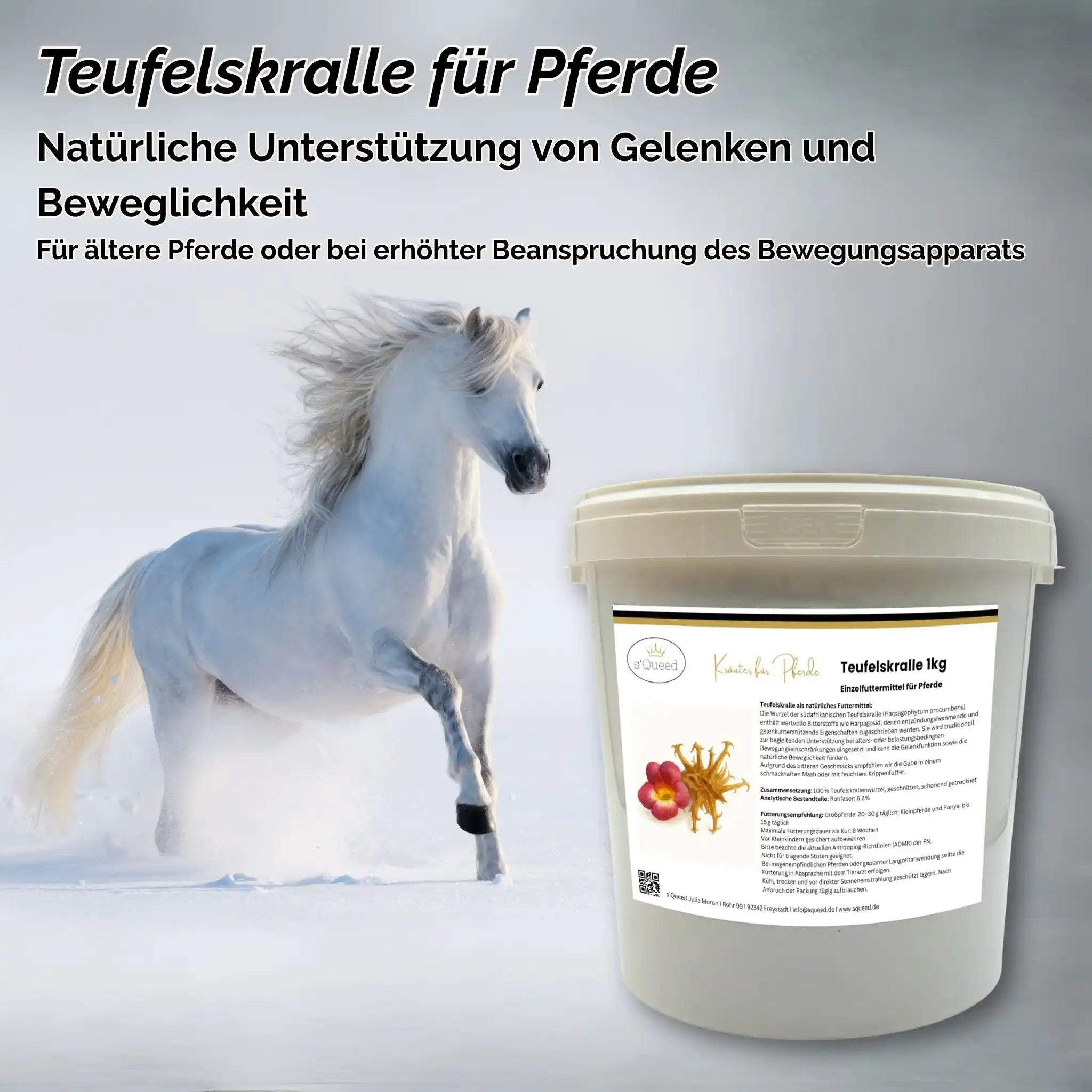 Teufelskralle Für Pferde Geschnitten 1kg Reine Teufelskralle Unterstützung Für Beweglichkeit Und Gelenkfunktion by s`Queed