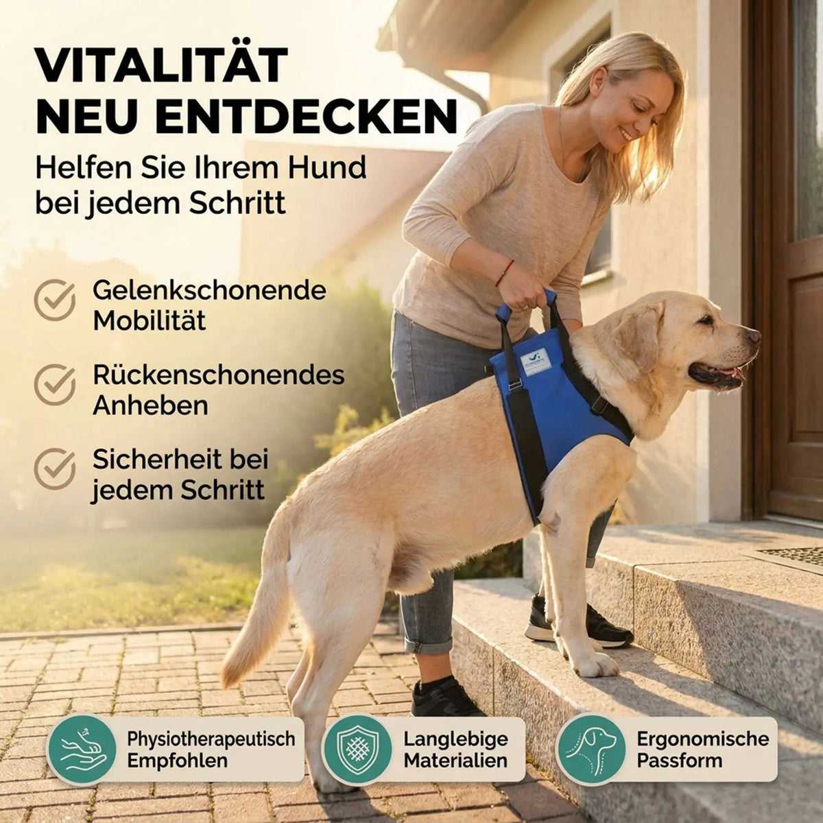 Vordere Tragehilfe für Hunde