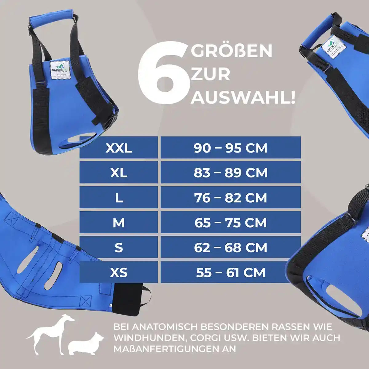 Vordere Tragehilfe für Hunde by Nature Pet