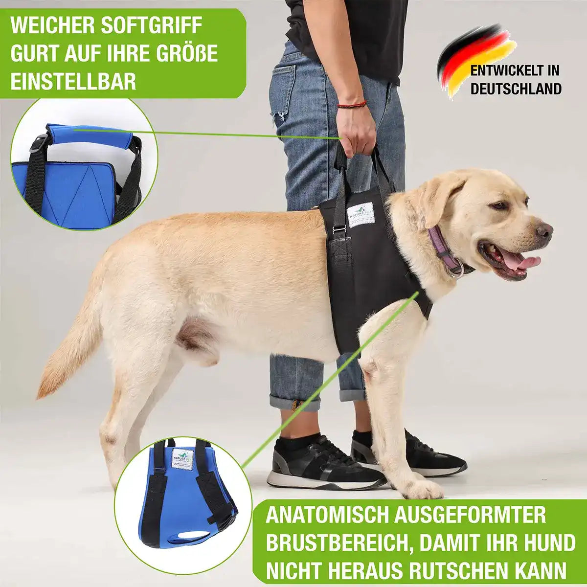 Vordere Tragehilfe für Hunde by Nature Pet