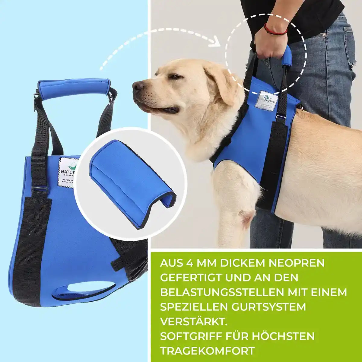 Vordere Tragehilfe für Hunde by Nature Pet