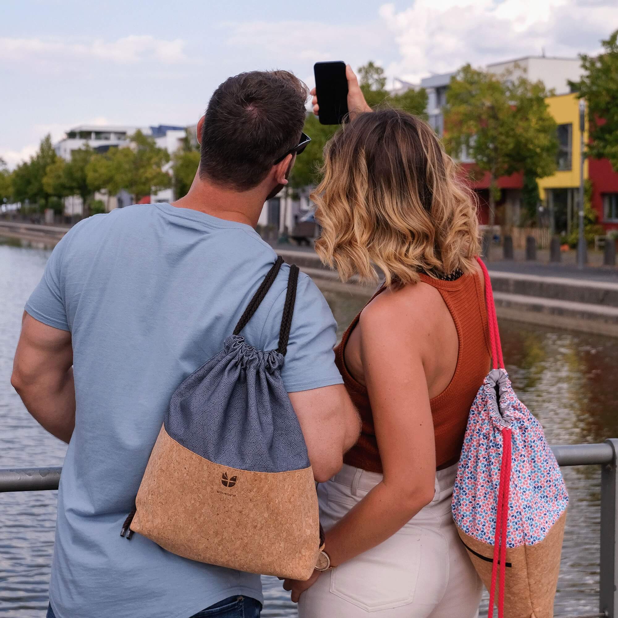 Turnbeutel, Rucksack | aus Baumwolle und Kork | Shapes