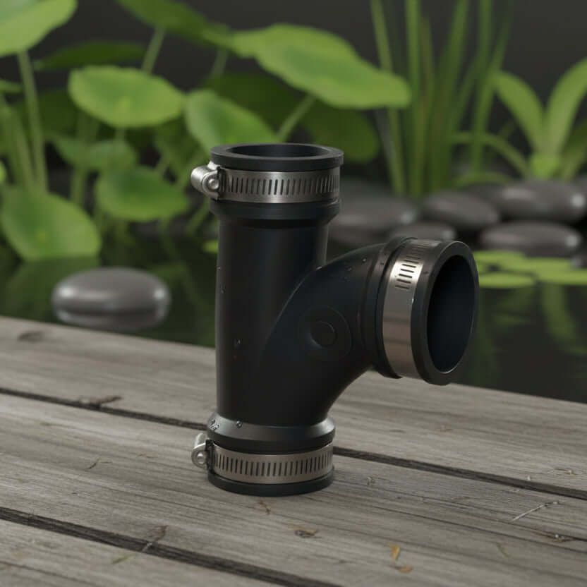 Flexible PVC-Manschette T-Stück 90°