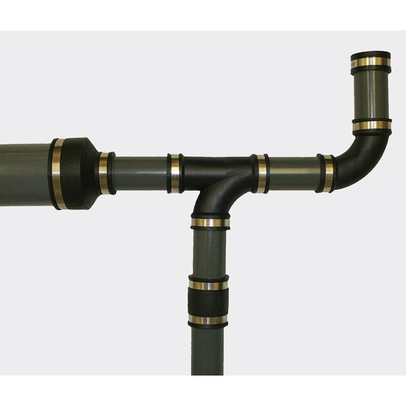 Flexible PVC-Manschette reduziert