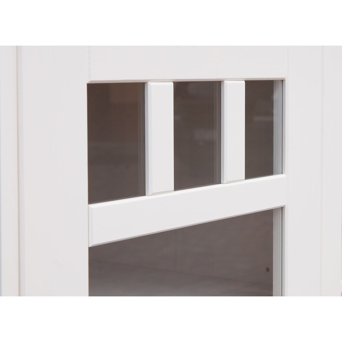 Bologna Elegante Massivholz Kiefer Kommode 4D | Farbe weiß