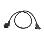 USB C Kabel Gen 2 Stecker Zu Buchse Gewinkelt Links Rechts 60 cm Bis 100W Schnellladeleistung