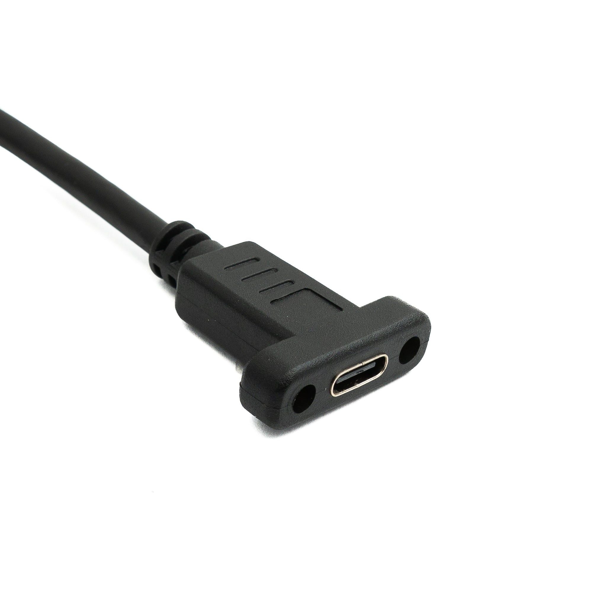 USB C Kabel Gen 2 Stecker Zu Buchse Gewinkelt Links Rechts 60 cm Bis 100W Schnellladeleistung